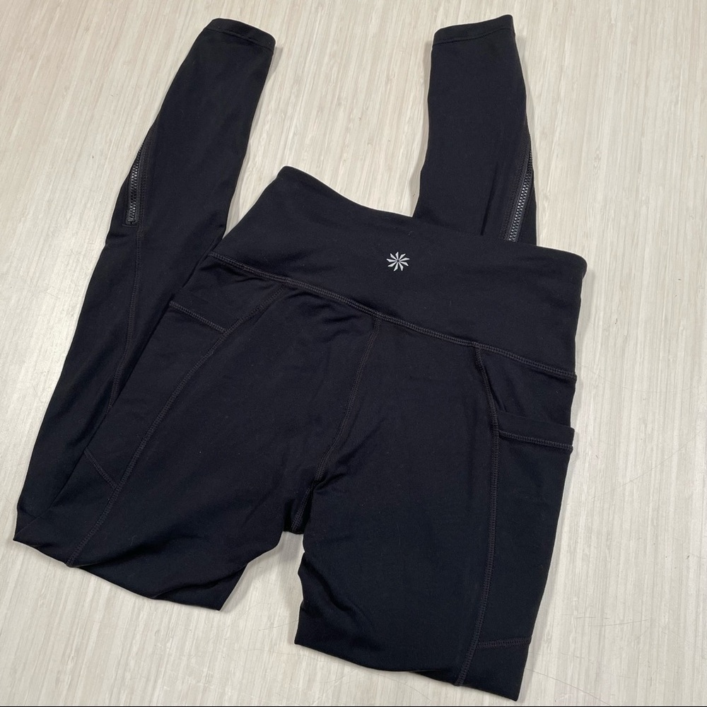 Athleta High Rise Chaturanga to Town Legging Pants Black Size XS